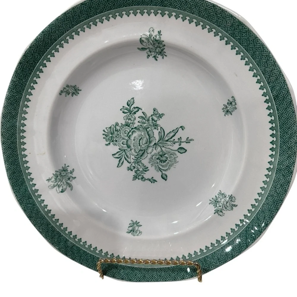 Wedgwood Mount Vernon Green 10 1/4 inch Dinner Plate 1970’s  Made in England - Picture 2 of 6